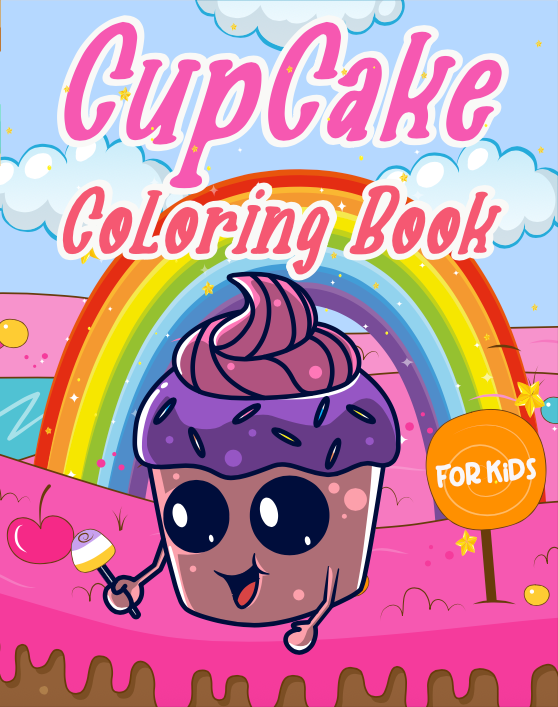 Cupcake Coloring Book for kids